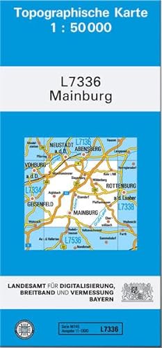 TK50 L7336 Mainburg: Topographische Karte 1:50000 (TK50 Topographische Karte 1:50000 Bayern) von Landesamt für Digitalisierung, Breitband und Vermessung, Bayern